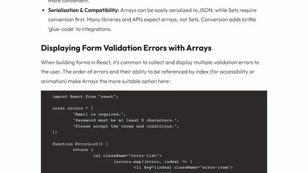 When to Use ES6 Sets Instead of Arrays in JavaScript