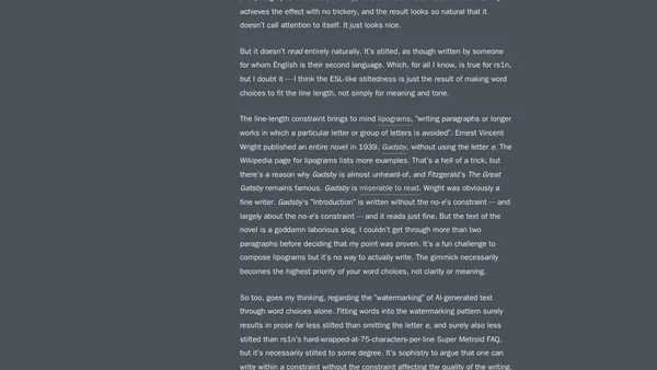 ★ Writing With Unnatural Constraints
