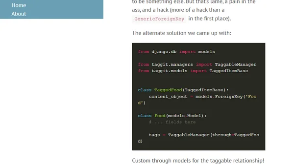 Cool New django-taggit API