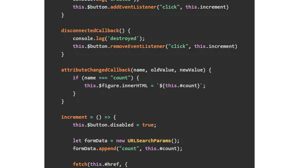 HTML Web Components with Vanilla JavaScript and ASP.NET Core