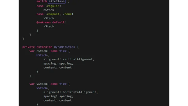 Switching between SwiftUI’s HStack and VStack