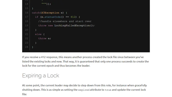 Leader Election With S3 Conditional Writes