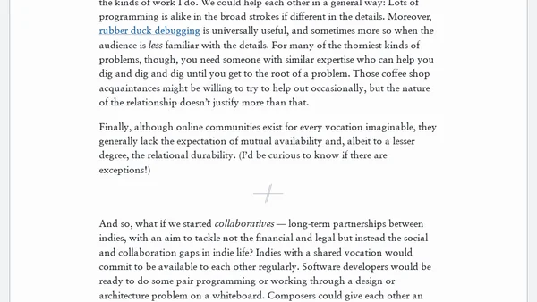 [journal] Collaboratives: A Proposal