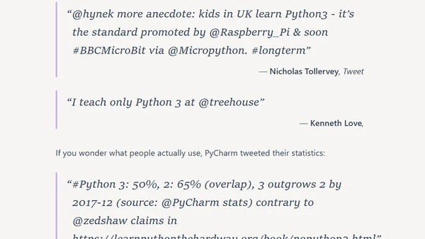 Python 3 in 2016