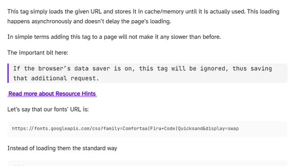 Performantly loading Google Fonts based on Data Saver