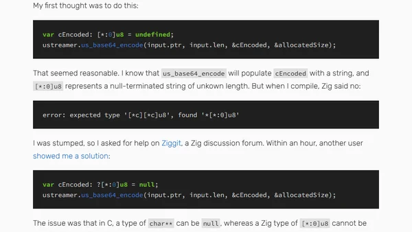 Using Zig to Unit Test a C Application