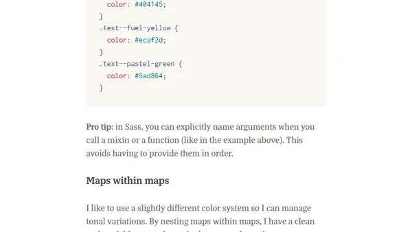 Generate All Your Utility Classes with Sass Maps