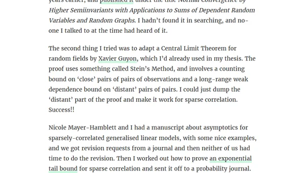 Sparse correlation and the Central Limit Theorem