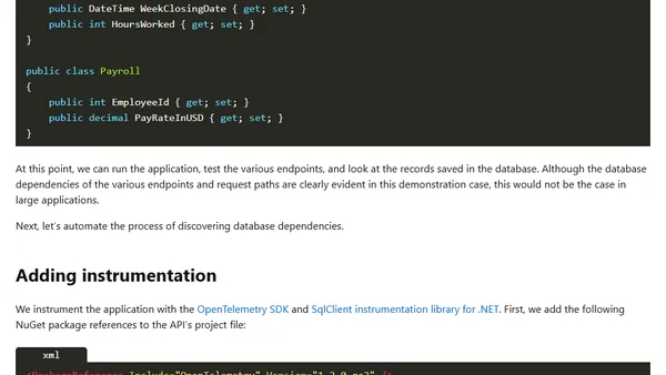 OpenTelemetry in Action: Identifying Database Dependencies