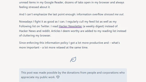 Information Diet