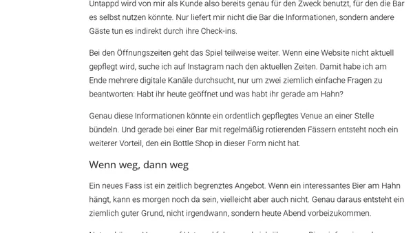 Untappd als Marketingkanal für Bottle Shops und Craft Beer Bars