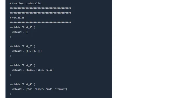 Terraform - FotD - coalescelist()