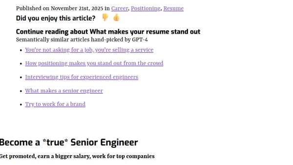 What makes your resume stand out