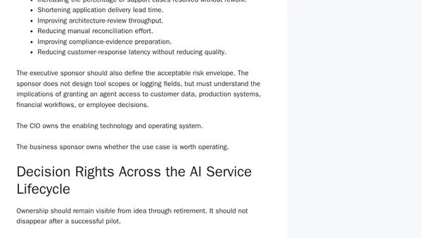 The Human-Agent Operating Model: How CIOs Should Redesign IT for AI-Augmented Work