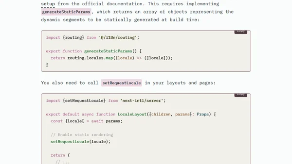 Implementing Next.js 16 'use cache' with next-intl Internationalization