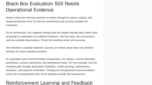AI Feedback Loops: Cybernetics and Control Theory for Agents