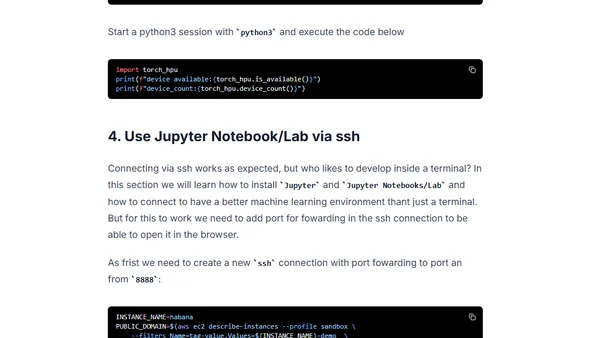 Setup Deep Learning environment for Hugging Face Transformers with Habana Gaudi on AWS