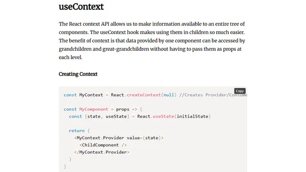 React Hooks Basics Reference