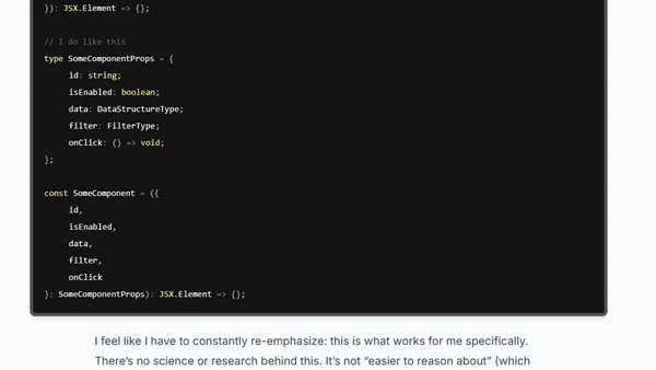 The Anatomy Of My Ideal React Component