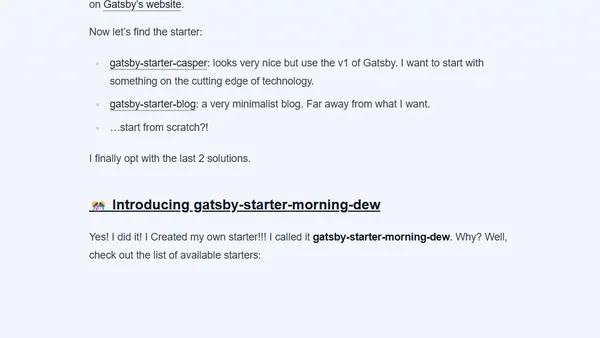 Hello GatsbyJS!