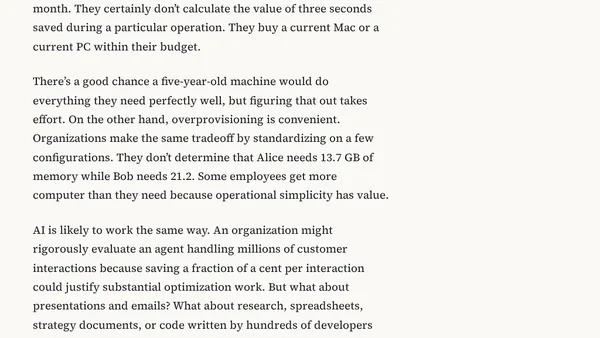 What's your minimal viable model?