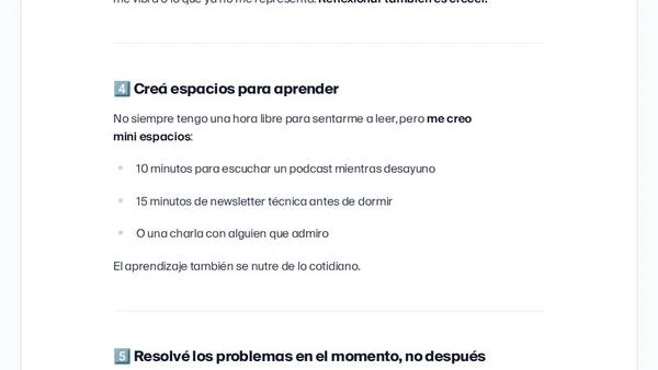 🔥 Cómo aprendo y crezco cada día