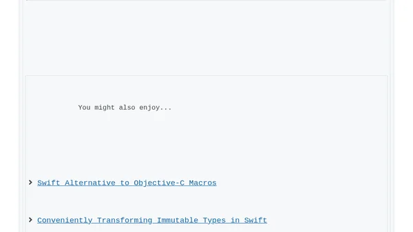 Converting Complex Objective-C Macros to Swift Functions