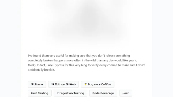 Code Coverage & Frontend Testing