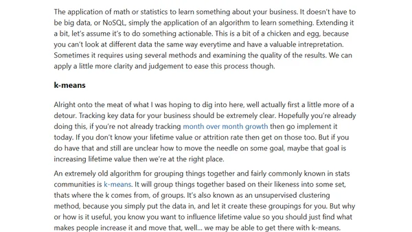 Personas, data science, k-means