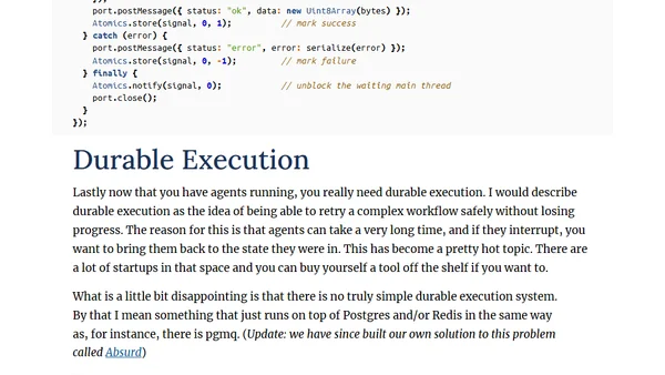 Building an Agent That Leverages Throwaway Code