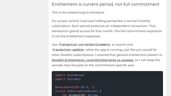 Sell Annual Subscriptions As Monthly Payments With StoreKit