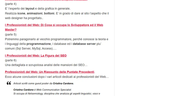 Un ringraziamento ai guest poster di blographik