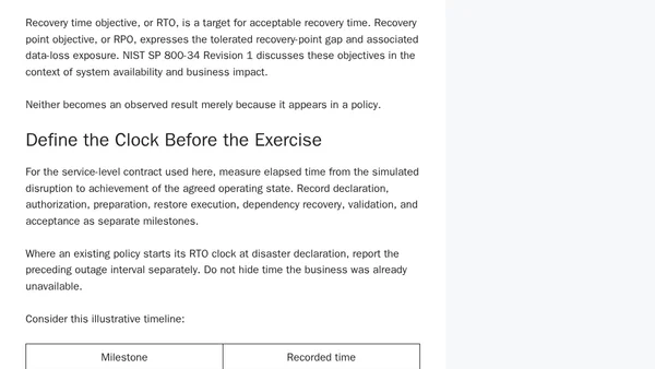 Proving Backups Are Recoverable: A Restore Testing Evidence Framework
