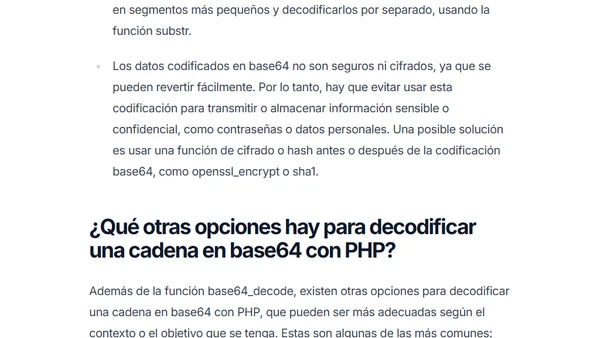 Cómo hacer decode de un base 64 en PHP