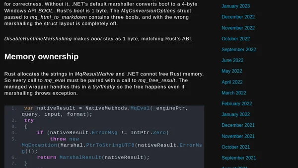 MQNet: Shipping a Rust Library to .NET via NuGet