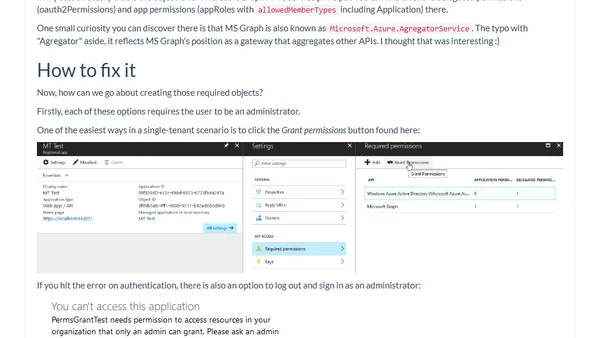 AADSTS90094: The grant requires admin permission, how to fix it and why it happens