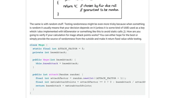 Testing randomness