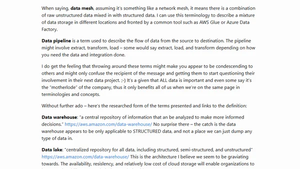 Data what??