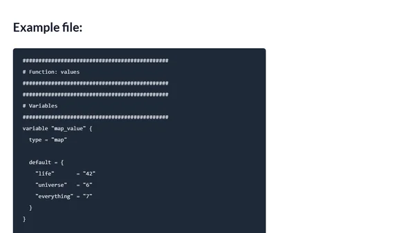 Terraform - FotD - values()