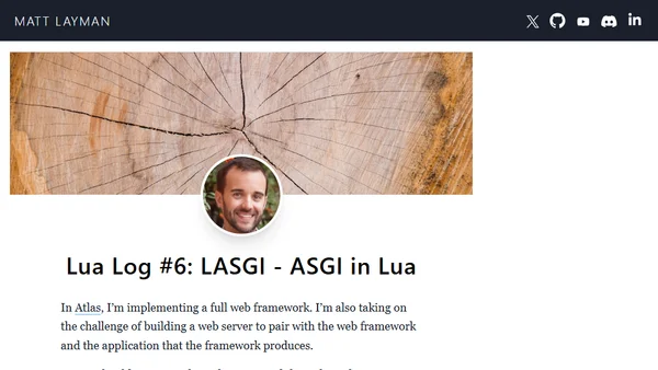 Lua Log #6: LASGI - ASGI in Lua