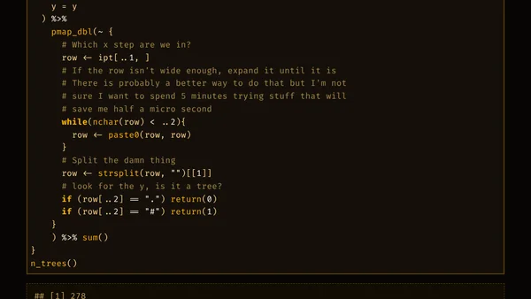 Advent of Code 2020-03 with R