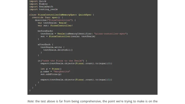 Testing Realm apps