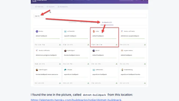 Building an ASP.NET 5 web application (.NET Core) and host it in the Heroku cloud