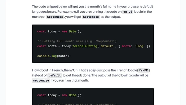 The best way to get the month name from a date in JavaScript