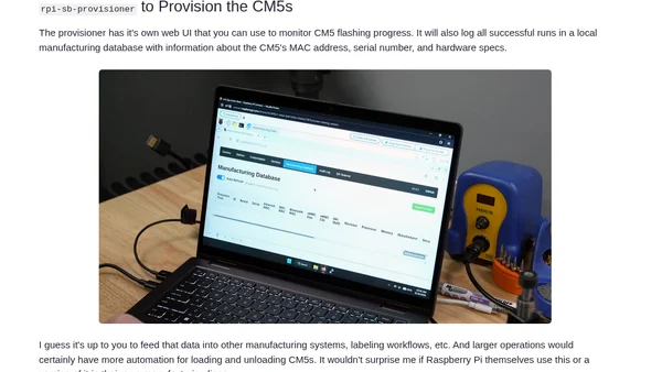 Hands-on with Raspberry Pi's CM5 Programming Jig
