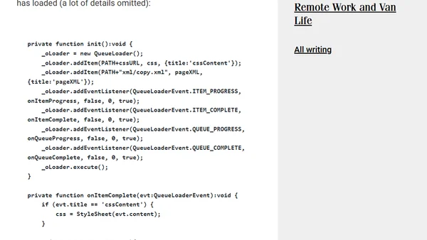 AS3 Load Workflow