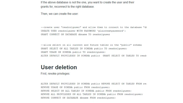 Notes on PostgreSQL