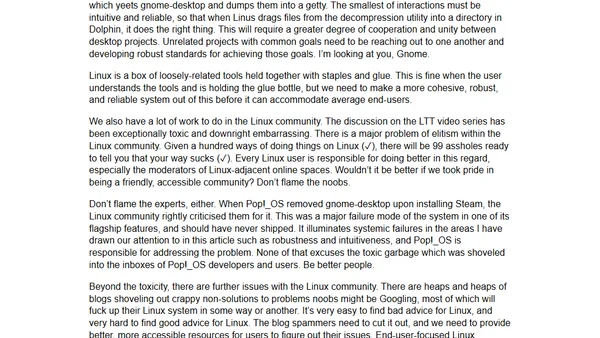 What desktop Linux needs to succeed in the mainstream