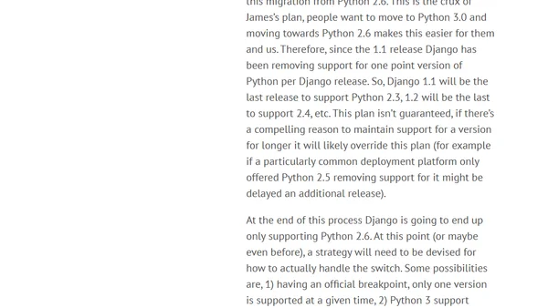 Django and Python 3