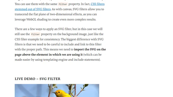 Web Image Effects Performance Showdown